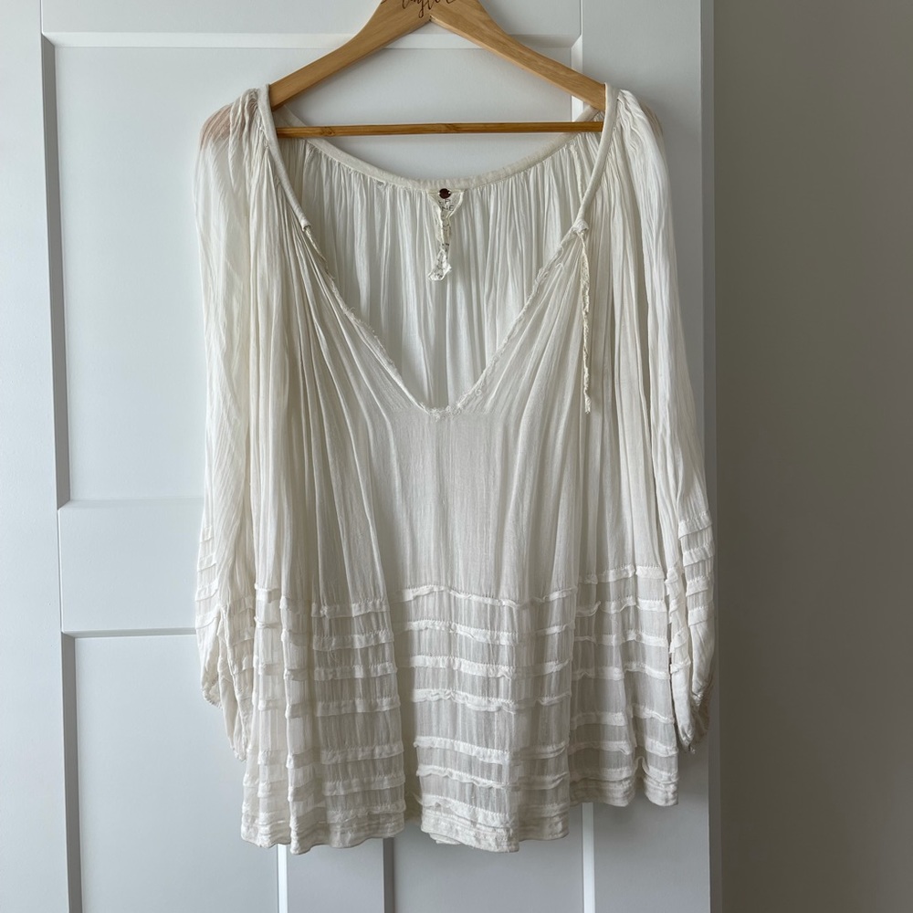 Free People Gauzy Blouse